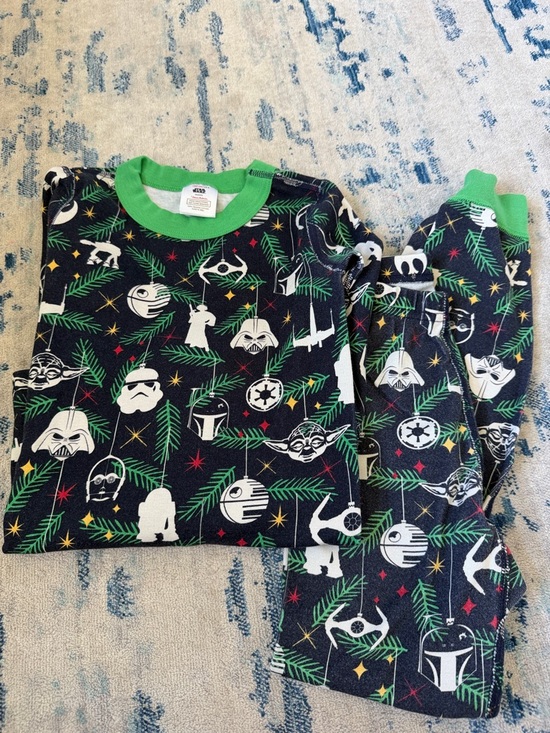 Hanna Andersson Other - Star Wars Navy, Green & White Kids Pajama Set with Character Ornaments